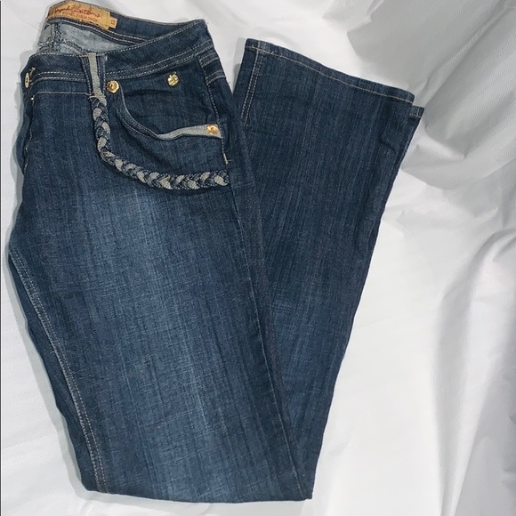 Apple Bottoms Denim - Apple Bottom Mid Rise Flare Denim Jeans Size 12